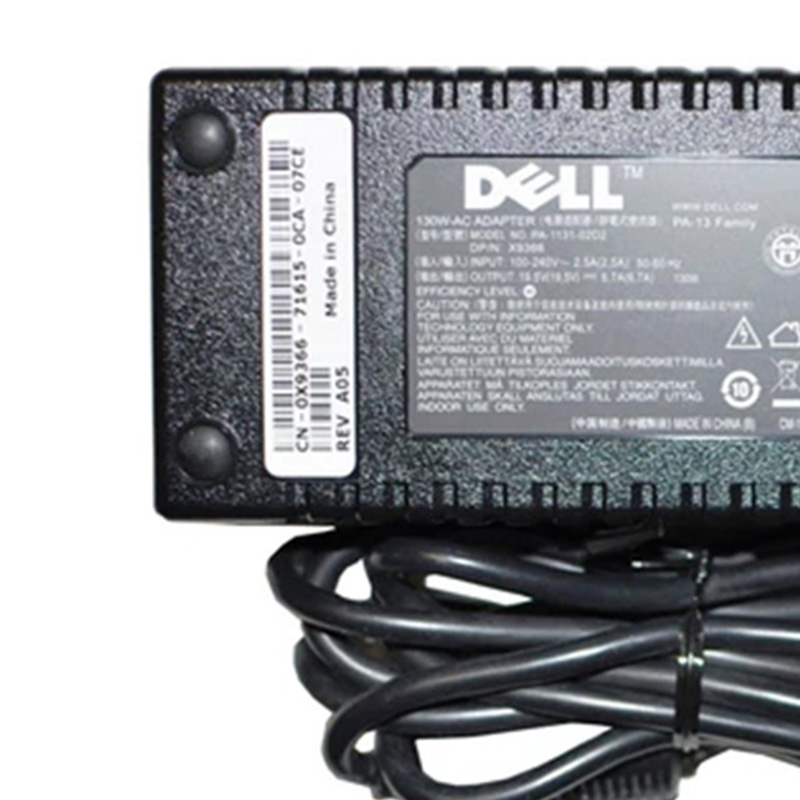 Original Dell AC Adapter Charger 19.5V 6.7A 130W PA-1131-02D2 for Dell XPS M210, 7.4*5.0mm